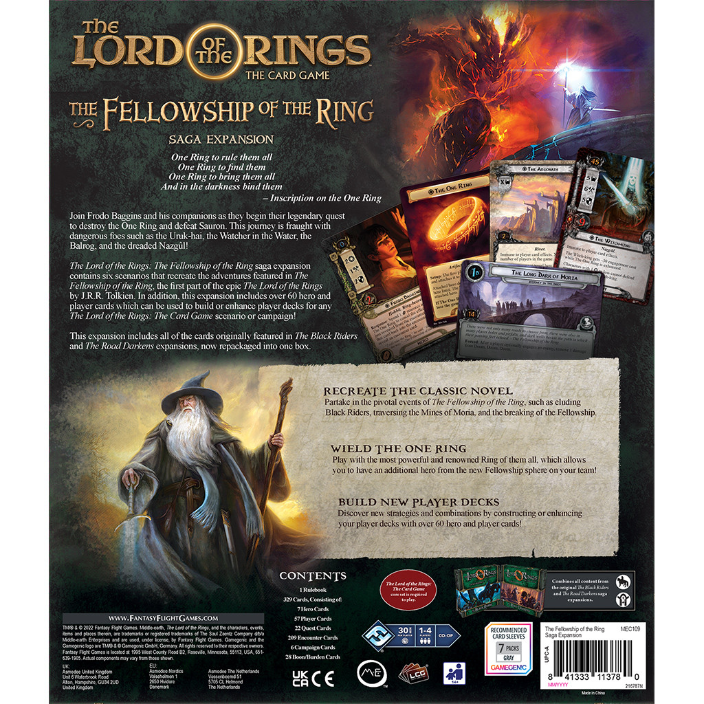 The Lord of the Rings : The Card Game - The Fellowship of the Ring Saga Expansion